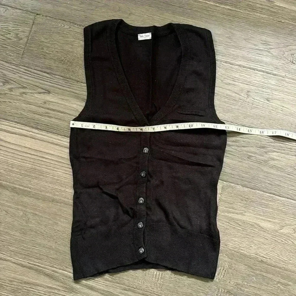TALULA Babaton | Aritzia black cashmere blend vest with buttons - Picture 10 of 11